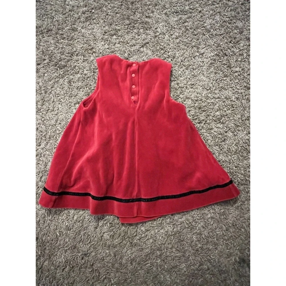 Vintage Gymboree‎ Red Velour Holiday Christmas Winter Dress Size 2-3 Years